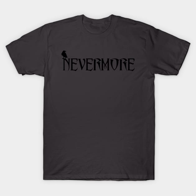 Nevermore T-Shirt by StilleSkyggerArt
